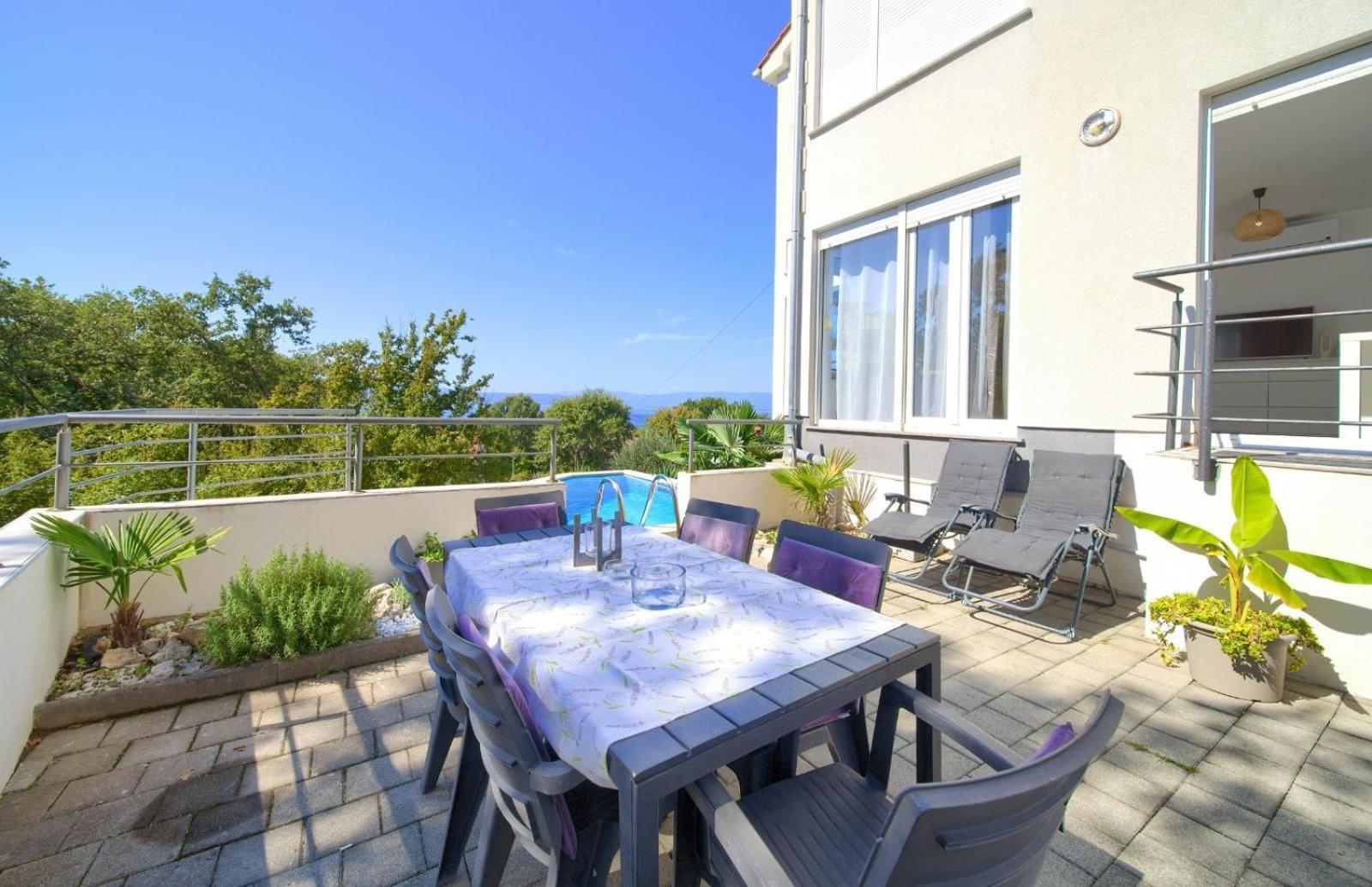 Apartment Sasso Bianco With The Private Pool Njivice Ngoại thất bức ảnh